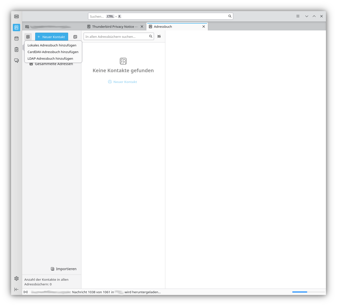 CardDAV-Adressbuch hinzufügen