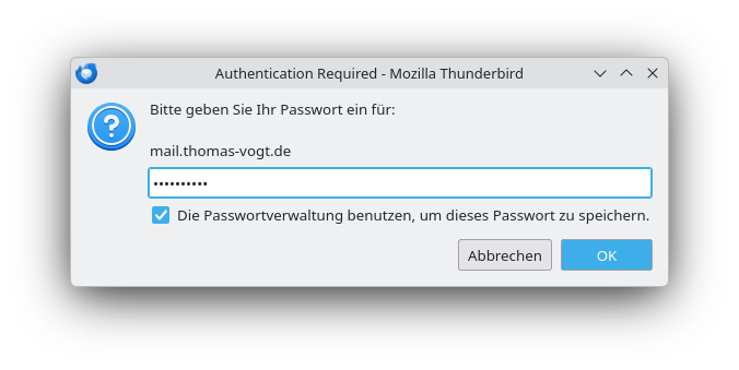 Authentifizierung mit Passwort